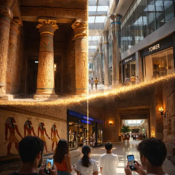 Families enjoying an immersive scavenger hunt at a cultural venue