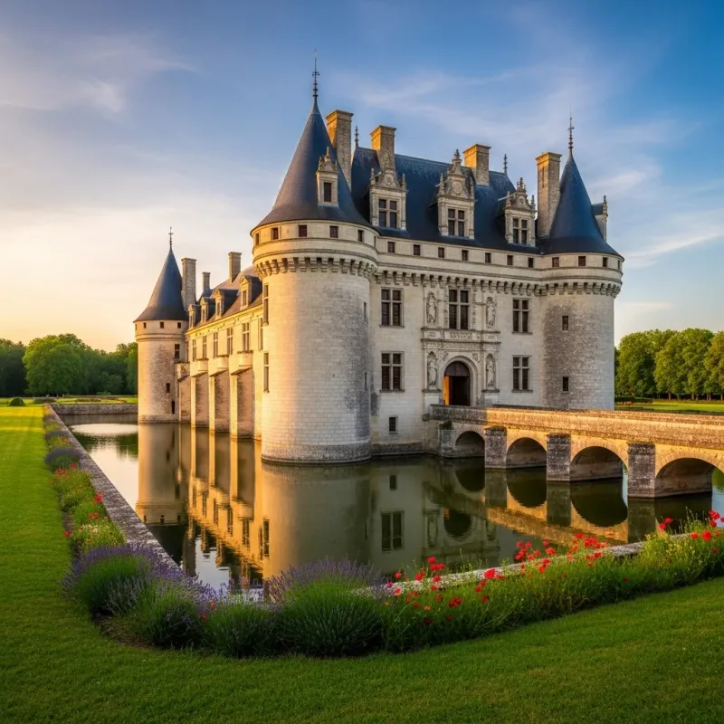 Historic castle with beautiful architecture